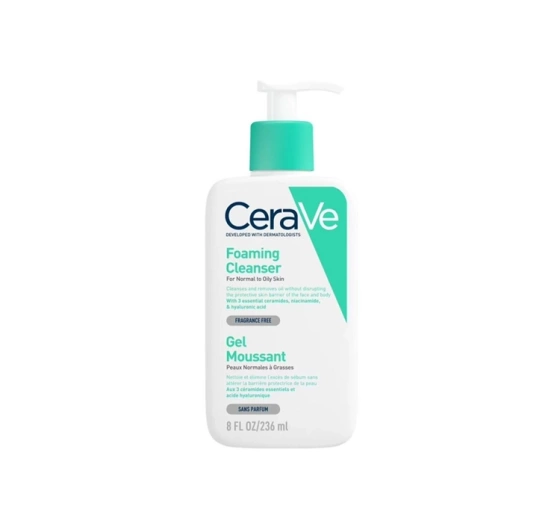 CeraVe oczyszczający żel do mycia do skóry normalnej i tłustej 236 ml