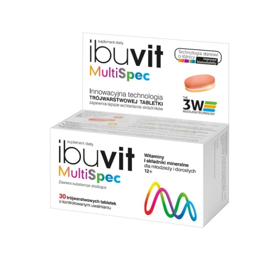 Ibuvit MultiSpec suplement diety witaminy i składniki mineralne 30 tabletek