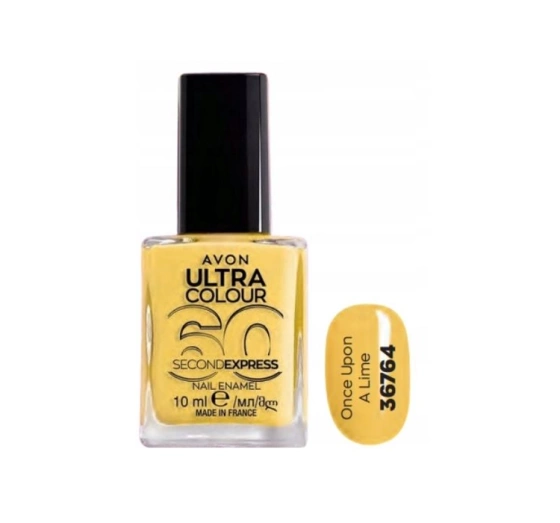Avon Ultra Colour 60 Second Express szybkoschnący lakier do paznokci Once Upon a Lime 10 ml