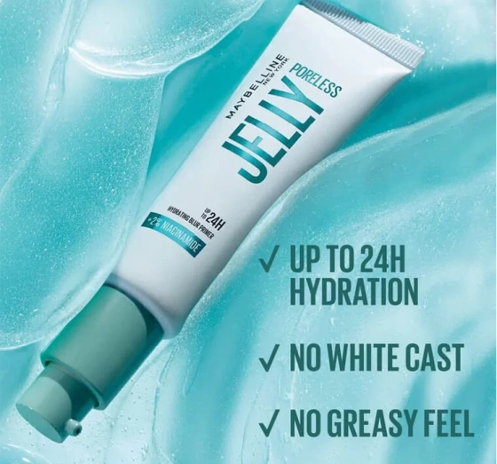 Maybelline Poreless Jelly nawilżająca baza pod makijaż z 2% niacynamidem 30 ml