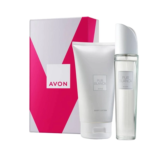 Avon Pur Blanca woda toaletowa spray 50 ml balsam do ciała 125 ml
