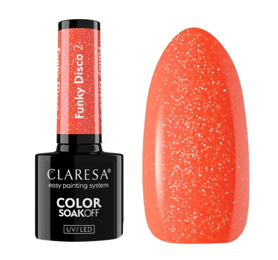 Claresa hybrydowy lakier do paznokci Funky Disco 2 5 g