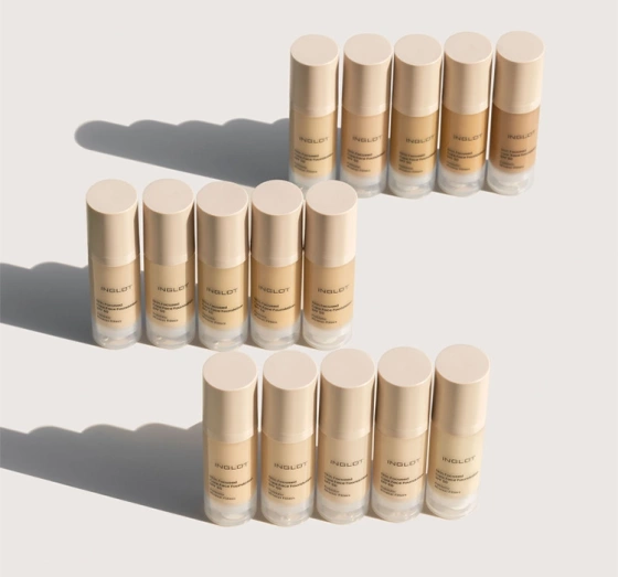 INGLOT SKIN FOCUSED CARE FACE FOUNDATION PIELĘGNACYJNY PODKŁAD DO TWARZY 308 MEDIUM OLIVE 30ML