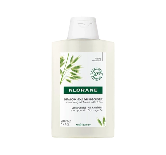 Klorane Organiczny Owies szampon do włosów każdego rodzaju 200 ml