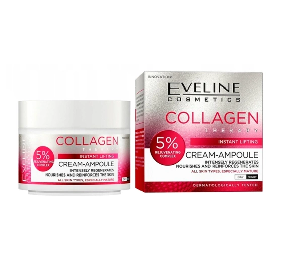 Eveline Cosmetics Cream-Ampoule Therapy krem-ampułka z kolagenem do cery dojrzałej 50 ml