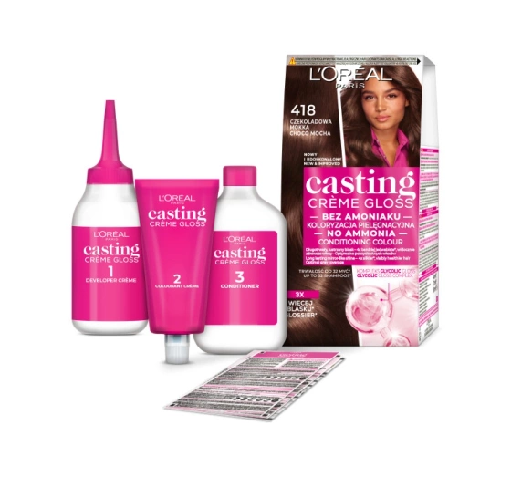 L'Oréal Paris Casting Créme Gloss farba do włosów 418 Czekoladowa mokka