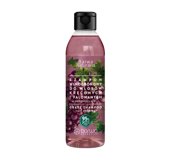 Barwa Naturalna szampon do włosów kręconych i falowanych Winogrona 300 ml