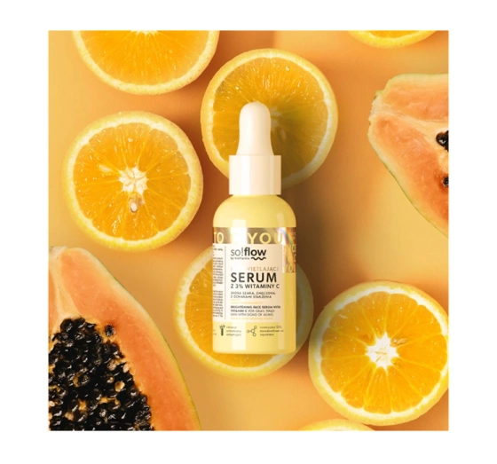 So!Flow rozświetlające serum z witaminą C skóra szara, zmęczona, z oznakami starzenia 30ml