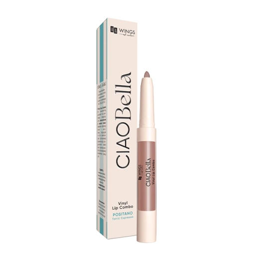 AA Wings of Color CIAO Bella Vinyl Lip Combo konturówka i błyszczyk do ust 2w1 02 Mokka Obsession Mix 0,85 g 4 g