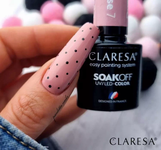 Claresa hybrydowy lakier do paznokci Dusty Rose 7 5 g
