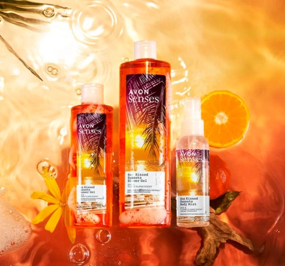 Avon Senses żel pod prysznic Sun Kissed Sunsets 500 ml