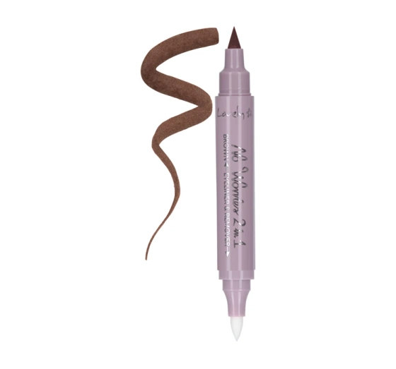 Lovely No Worries 2in1 eyeliner dwustronny Brown
