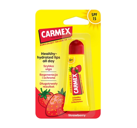 Carmex nawilżający balsam do ust w tubce Strawberry 10 g
