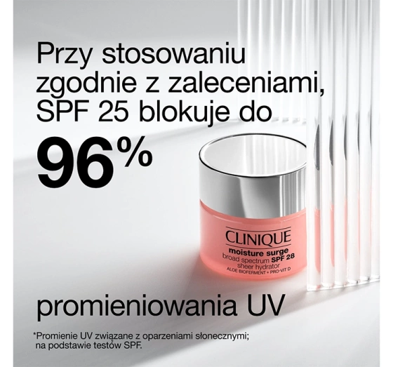 Clinique Moisture Surge SPF25 Sheer Hydrator nawilżający krem do twarzy 50ml