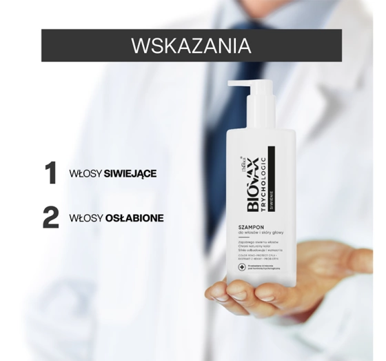 Biovax Trychologic Siwienie szampon do włosów 200 ml