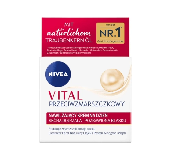 NIVEA Vital przeciwzmarszczkowy nawilżający krem na dzień do skóry dojrzałej 50 ml