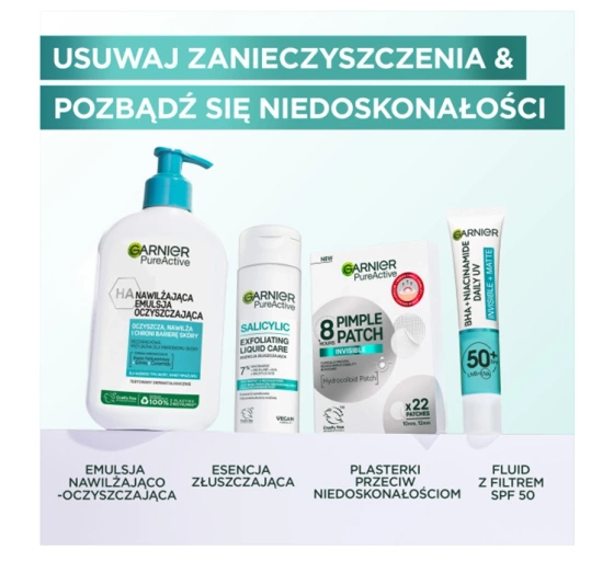 Garnier Pure Active plastry na niedoskonałości 22 sztuk