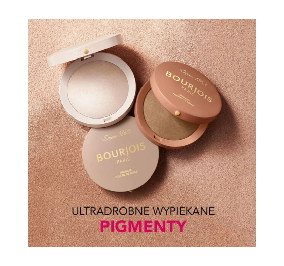 Bourjois Maxi Round Pot bronzer w pudrze do konturowania twarzy 001 Light Medium 7 g