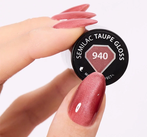 Semilac TrendyLicious lakier hybrydowy 940 Taupe Gloss 7 ml