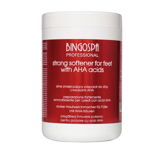 BingoSpa Professional silnie zmiękczający preparat do stóp z Kwasami AHA 1000 g