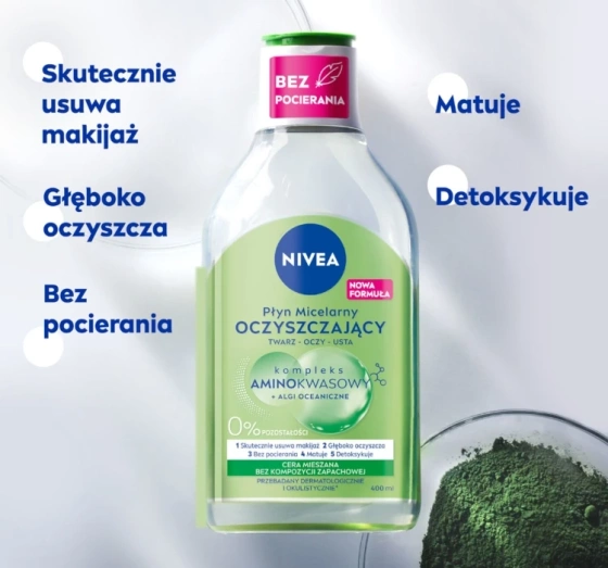 NIVEA oczyszczający płyn micelarny do twarzy 400 ml