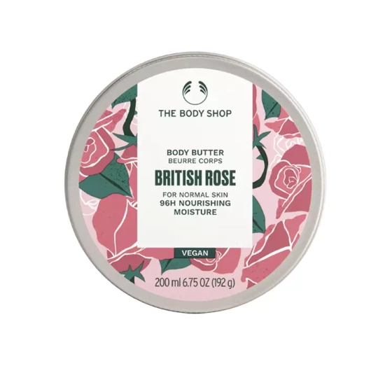 The Body Shop Instant Glow body butter British Rose masło do ciała 200ml