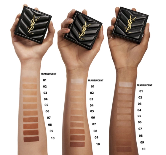 Yves Saint Laurent All Hours Hyper Finish matująco-utrwalający puder do twarzy Translucent 7,5g