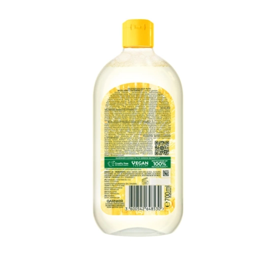 Garnier oczyszczający płyn micelarny z witaminą C 700 ml