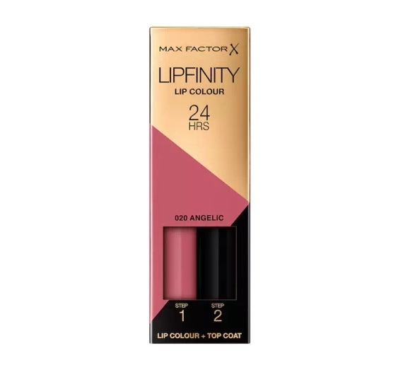 Max Factor Lipfinity pomadka 020 Angelic 2,3 ml Top Coat 1,9 g
