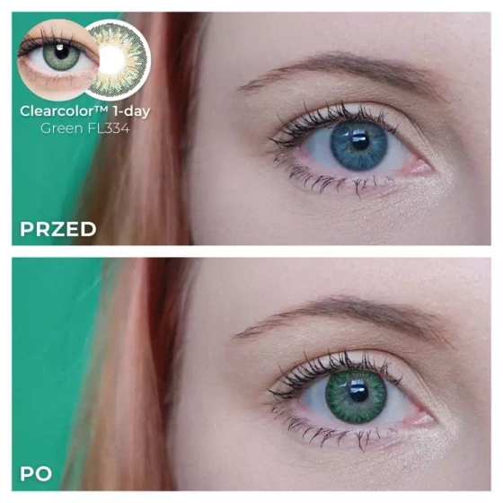 ClearLab ClearColor 1-Day Green kolorowe soczewki kontaktowe 10 szt