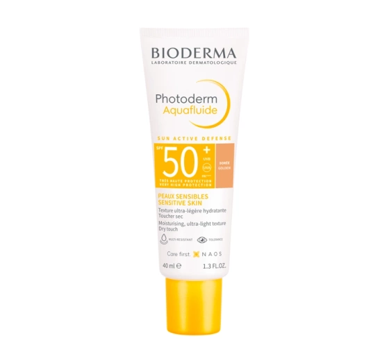 Bioderma Photoderm Aquafluide ultralekki fluid SPF50 Golden 40 ml