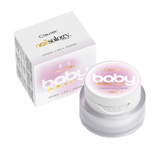 Clavier Nailsology Baby Boomer Blush Beauty wielozadaniowy żel 3w1 do stylizacji paznokci B01 Bloom 3 g