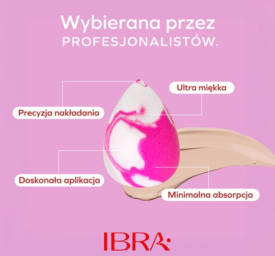 Ibra Makeup Blender Sponge marmurkowa gąbka do makijażu