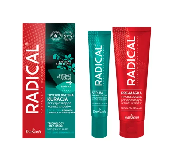Farmona Radical trychologiczna kuracja przyspieszająca wzrost włosów 50 ml 20 ml