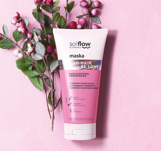 So!Flow emolientowo-proteinowa maska do włosów zniszczonych 200ml