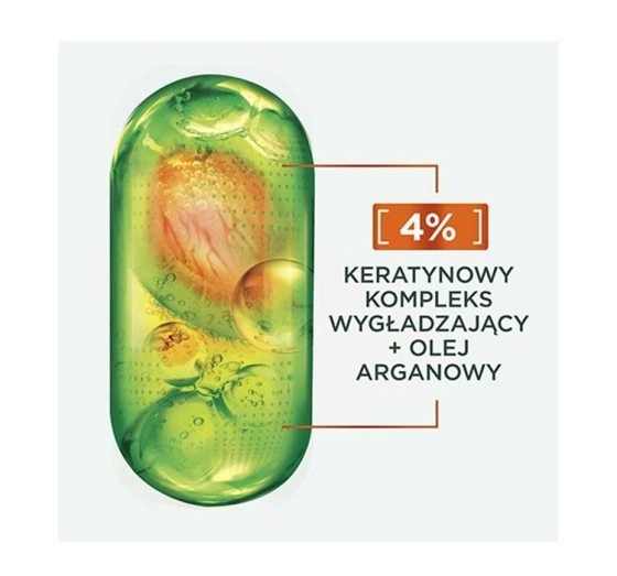 Garnier Fructis Keratin Sleek szampon do włosów suchych i puszących się 200 ml