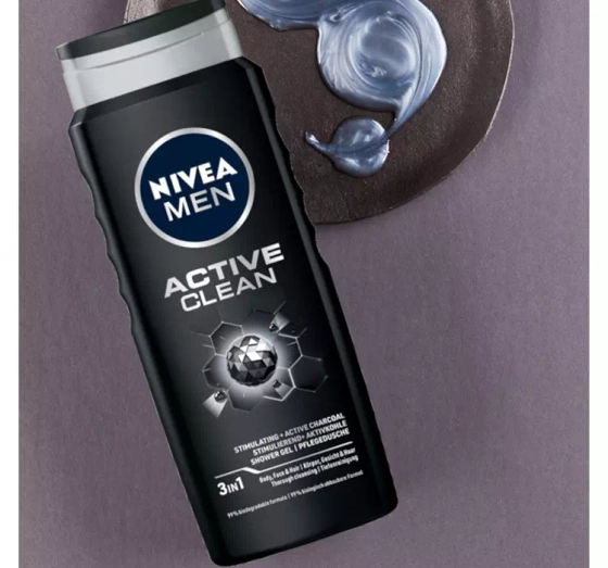 NIVEA MEN Active Clean żel pod prysznic dla mężczyzn 500 ml