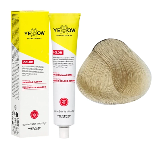 Yellow Professional Color trwała farba do włosów 10.1 Lightest Ash Blonde 100ml