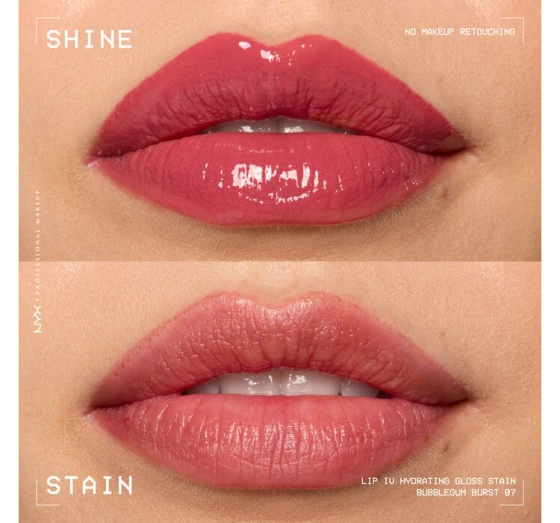 NYX Professional Makeup Lip IV Hydrating Gloss Serum błyszczyk do ust 07 Bubblegum Burst 5 ml