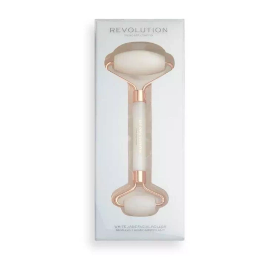Revolution Skincare biały jadeitowy roller masażer do twarzy