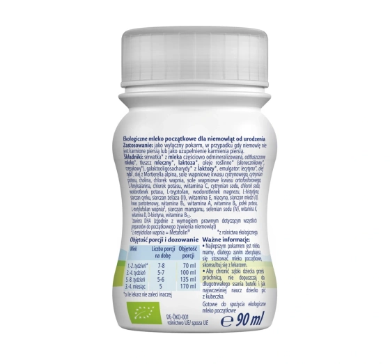 HIPP Bio Combiotik mleko początkowe gotowe do spożycia 1 90 ml