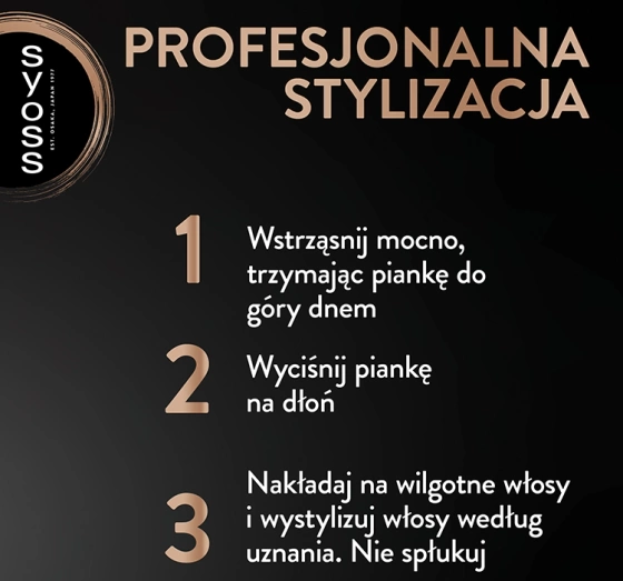 Syoss Keratin wzmacniająca pianka do włosów 250ml