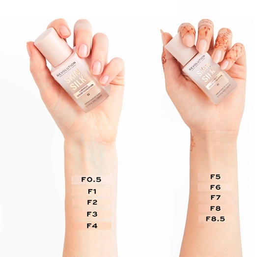 Makeup Revolution Skin Silk Serum Foundation pielęgnujący podkład do twarzy F3 23ml