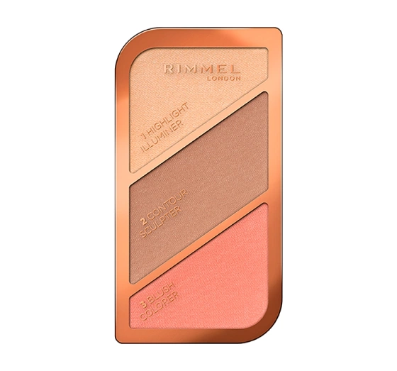 RIMMEL KATE PALETKA ROZŚWIETLACZ BRONZER RÓŻ 002 18,5G
