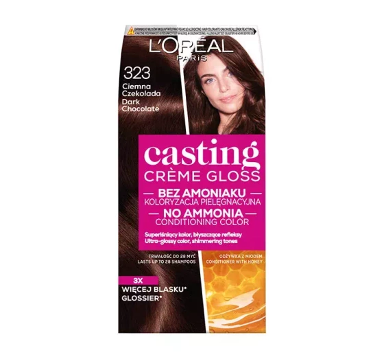 L'Oréal Paris Casting Creme Gloss farba do włosów 323 Ciemna czekolada