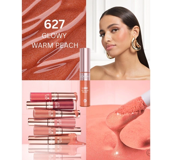 L'Oréal Paris LUMI płynny róż do policzków 627 Glowy Warm Peach 11ml