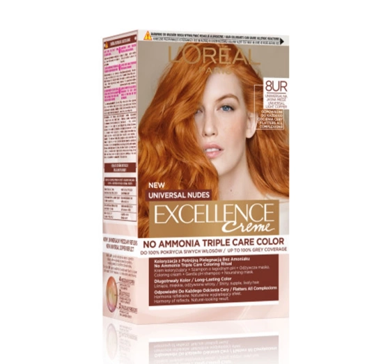 L'Oréal Paris Excellence Créme Universal Nudes trwała farba do włosów bez amoniaku 8UR