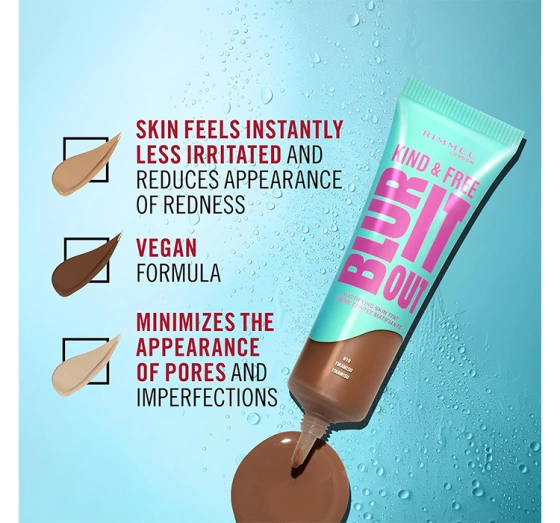 Rimmel Kind & Free Blur It Out lekki podkład matujący 160 Vanilla 30ml