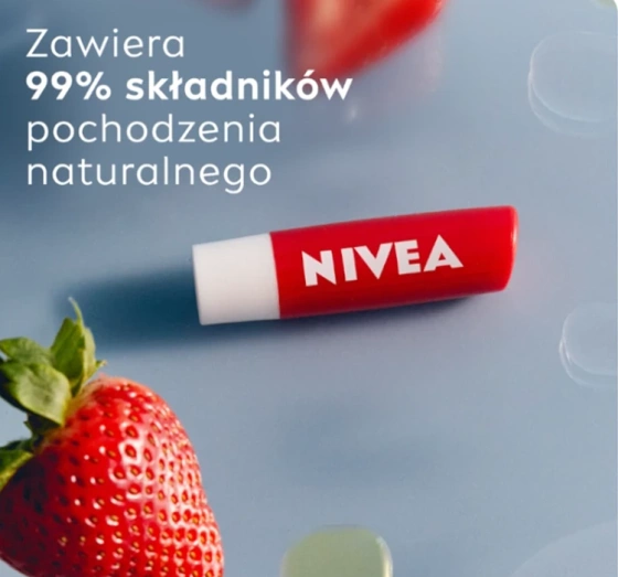 NIVEA Limited Edition pielęgnująca pomadka do ust Strawberry Shine 4,8 g