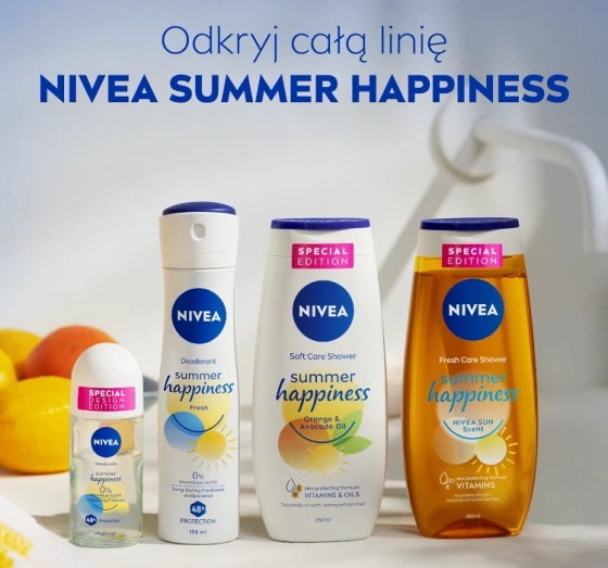 NIVEA Fresh Care Summer Happiness odświeżający żel po prysznic 250 ml